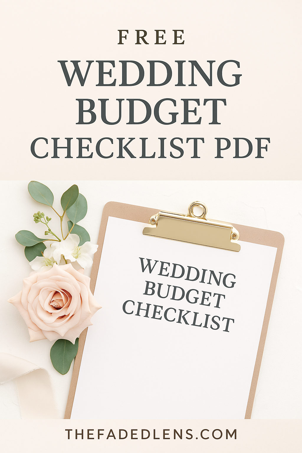 Free Wedding Budget Checklist PDF